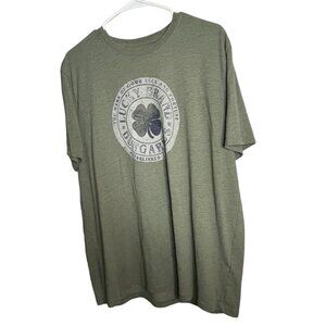 Lucky Brands Olive Green Shamrock Dungaree XL Men's Graphic Tshirt